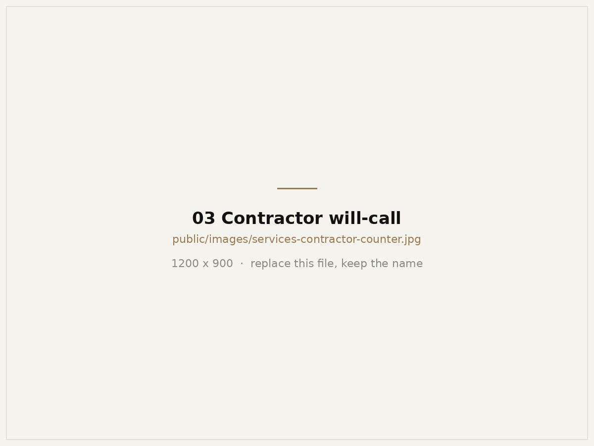 Contractor picking up a staged will-call order at the Van Dyke supply counter